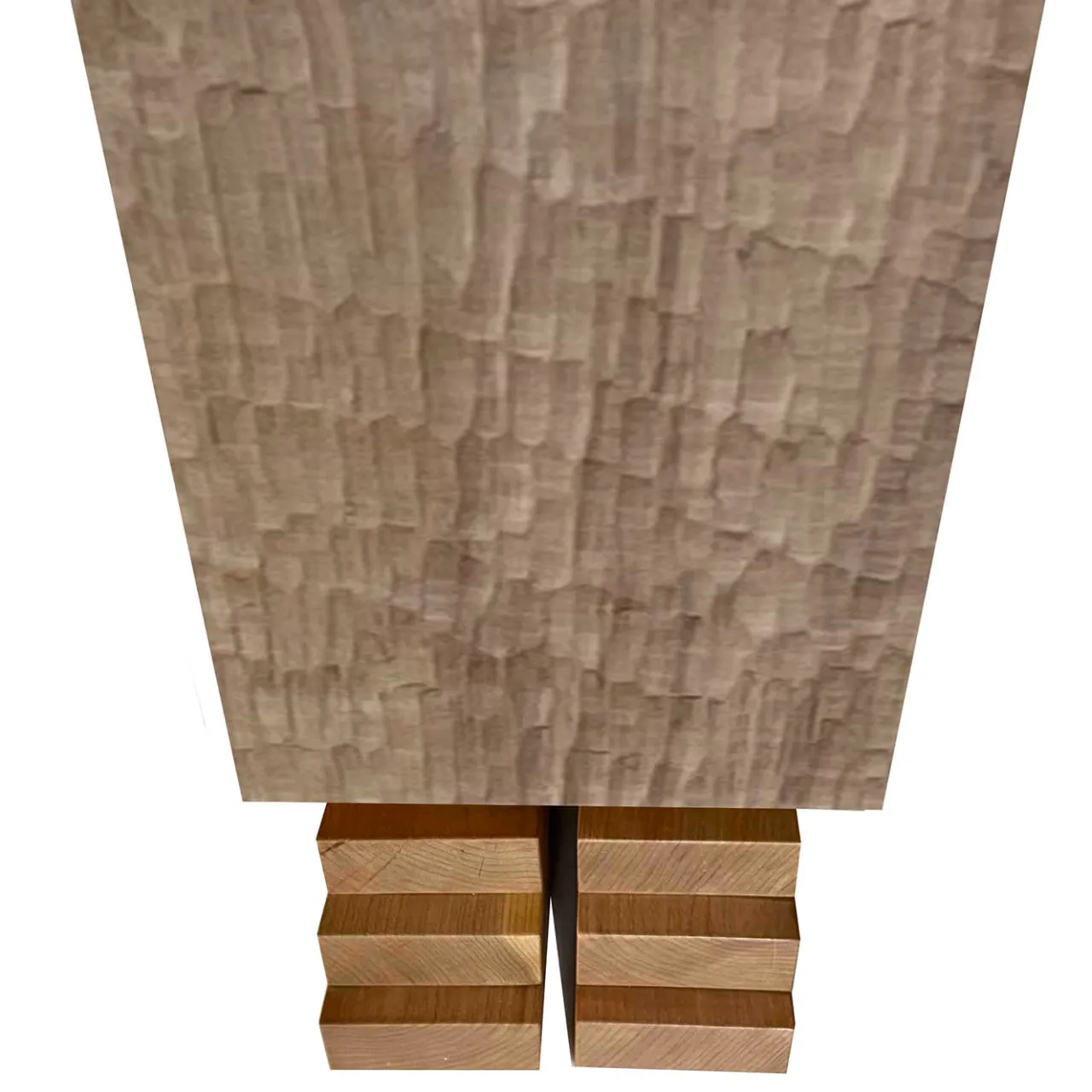 Mobiletto intagliato Totem Maya Scolpito di Pietro Meccani*Meccani Design Sale