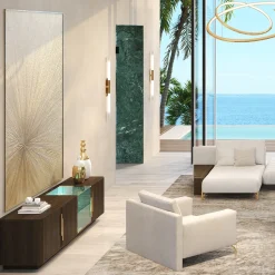 Moderno mobile bar a quattro ante con illuminazione LED*Morello Gianpaolo New