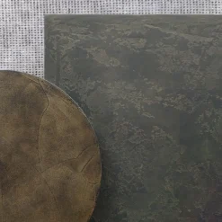 Monolite Tavolino Rettangolare Medio In Resina Spatolata Color Bronzo*Disain 1971 Discount