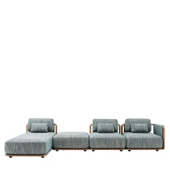 Moorea Key West Modular Blu Divano da Esterno #1*Giorgetti