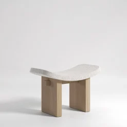 Nara Cocò Desert Storm And White Oak Stool*Secolo Best