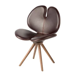 Nuova sedia Pansè in pelle e legno*VGnewtrend Clearance