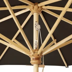 Ombrellone rotondo da esterno marrone scuro*Telami Clearance