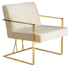 Orione/G Sedia da salotto bianca e oro*Zanaboni New