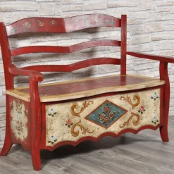 Panca barocca tirolese in stile 17° secolo*Vangelista 1960