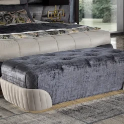 Panca imbottita in cristallo*Morello Gianpaolo Sale