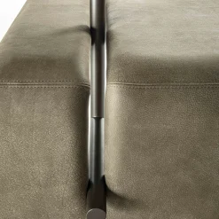 Panca in pelle di burro con vassoio*Durame Outlet