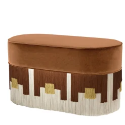 Panca Mali Arc-Design color cognac di Lorenza Bozzoli*Lorenza Bozzoli Couture Clearance