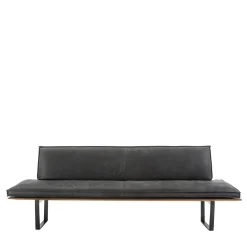 Panca Sequoia in legno massello e pelle scamosciata*Riva 1920 Discount