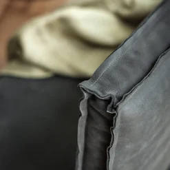 Panca Sequoia in legno massello e pelle scamosciata*Riva 1920 Discount