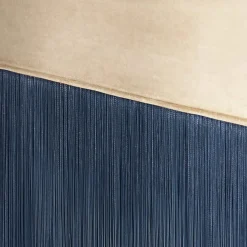 Panchina beige e blu con frange*Lorenza Bozzoli Couture Sale