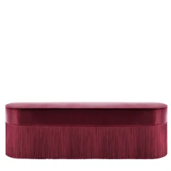 Panchina bordeaux con frange*Lorenza Bozzoli Couture