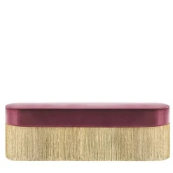 Panchina con frange bordeaux e oro*Lorenza Bozzoli Couture Discount