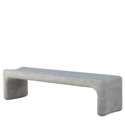 Panchina da esterno in pietra peperino grigia Tinia*Veltha Outdoor Stone Design Best