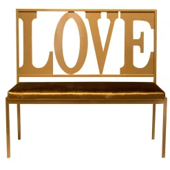 Panchina dell'amore in oro*Giulia Ligresti Discount