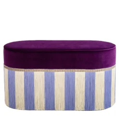 Panchina geometrica Couture Riga ovale viola e lilla*Lorenza Bozzoli Couture Best