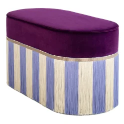 Panchina geometrica Couture Riga ovale viola e lilla*Lorenza Bozzoli Couture Best