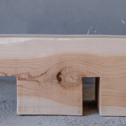 Panchina in legno di cedro Mykonos Undercut finitura naturale*Riccardo Monte Clearance