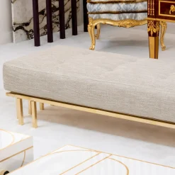 Panchina in metallo dorato*CG Capelletti Outlet