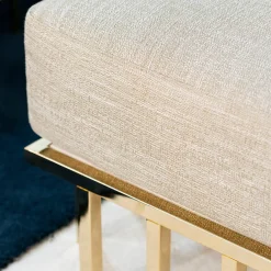 Panchina in metallo dorato*CG Capelletti Outlet