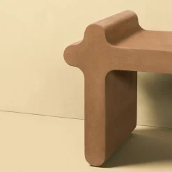 Panchina in pelle marrone Ossicle N. 1*Giobagnara Online