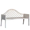 Panchina Lavaredo Settee Textural White and Tulips Decors*Porte Italia Best