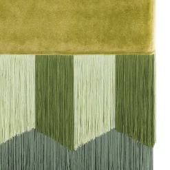 Panchina rettangolare in velluto giallo acido Plissé*Lorenza Bozzoli Couture Best