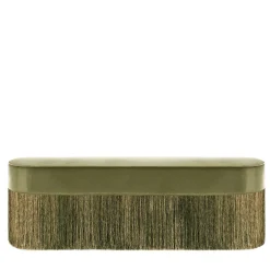 Panchina verde con frange*Lorenza Bozzoli Couture New