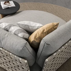 Pantelleria Grigio Chaise Longue rotonda per esterni*Meroni & Colzani