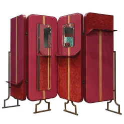 Paravento Virna a Quattro Pannelli Bifacciale in Pelle*Artèpura Discount