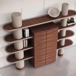 Pensile modulare Mina Int1 Beige e Noce*Ultramobili Best