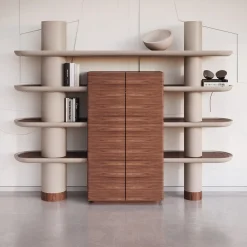 Pensile modulare Mina Int1 Beige e Noce*Ultramobili Best