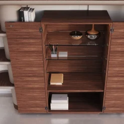 Pensile modulare Mina Int1 Beige e Noce*Ultramobili Best