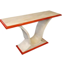 PLM-0086 Console in pergamena rosso/avorio*Luca Polato Outlet