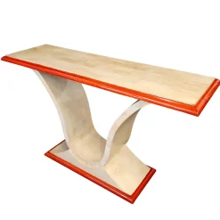 PLM-0086 Console in pergamena rosso/avorio*Luca Polato Outlet