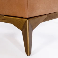 Poltrona Agostina pelle marrone camel*Mantellassi 1926 New