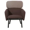 Poltrona Balù Lounge marrone e beige di Emilio Nanni*TrabA' New