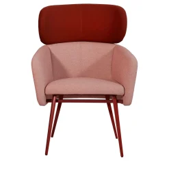 Poltrona Balù XL Met rosa e bordeaux di Emilio Nanni*TrabA' Clearance