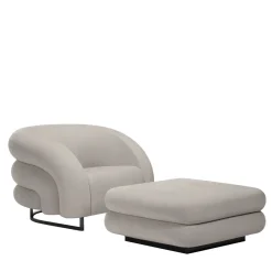 Poltrona Baloon con poggiapiedi*Armani Casa Online