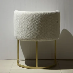 Poltrona C-Chair Modern in Bouclé Bianco*Encore Italia Best