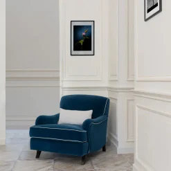 Poltrona classica Bernini in velluto blu*Mantellassi 1926 Hot