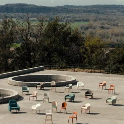 Poltrona Corolla 271 Teal di Cristina Celestino*Billiani 1911