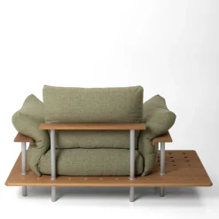 Poltrona da esterno Stand Out verde con tavolino*Mantellassi 1926 Clearance