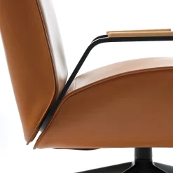 Poltrona da ufficio girevole Endo in pelle marrone*Epònimo Clearance