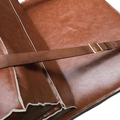 Poltrona Docker in pelle marrone cognac*DLA Design Lab Clearance