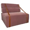 Poltrona Docker in velluto rosa antico*DLA Design Lab Outlet