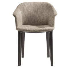 Poltrona Eva in Tessuto Marrone Calvino*Enrico Pellizzoni New