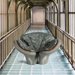 Poltrona fitomorfa verde Pansé*VGnewtrend Hot