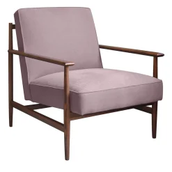 Poltrona Gaia in Lino-Cotone Rosa Antico*mg12 by Monica Geronimi Hot