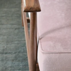 Poltrona Gaia in Velluto Rosa*mg12 by Monica Geronimi Online